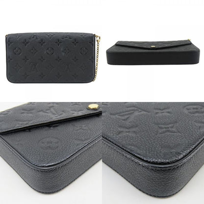 Louis Vuitton Shoulder Bag Pochette Felicity Monogram Empreinte Noir Gold