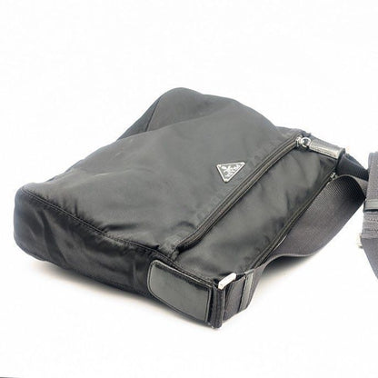 Prada Tessuto Nylon Shoulder Bag Black Triangle Logo
