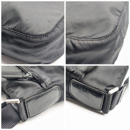 Prada Tessuto Nylon Shoulder Bag Black Triangle Logo