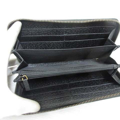 Gucci GG Marmont Wallet Leather Zip Around Black