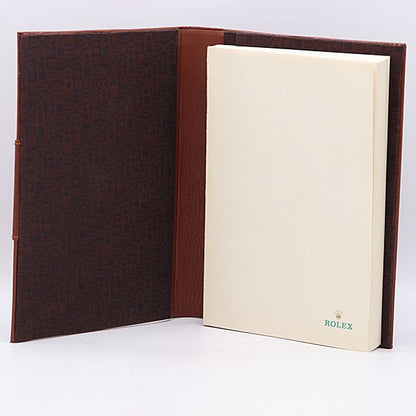 Rolex Notebook Leather Brown Color Mtm Agenda