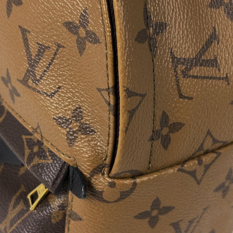 Louis Vuitton Palm Spring Backpack Mini Monogram Reverse Brown