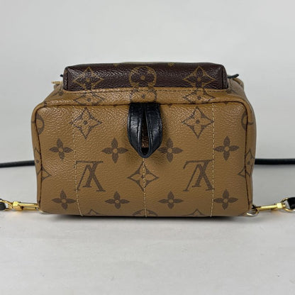 Louis Vuitton Palm Spring Backpack Mini Monogram Reverse Brown