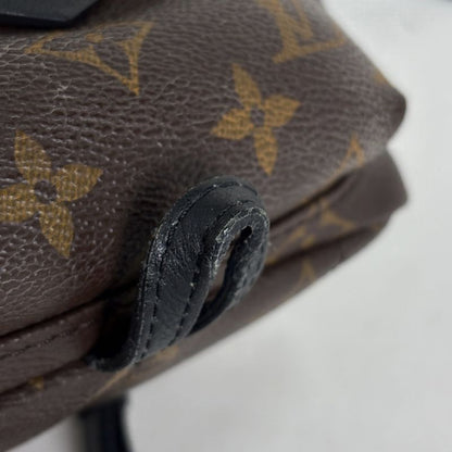 Louis Vuitton Palm Spring Backpack Mini Monogram Brown Black
