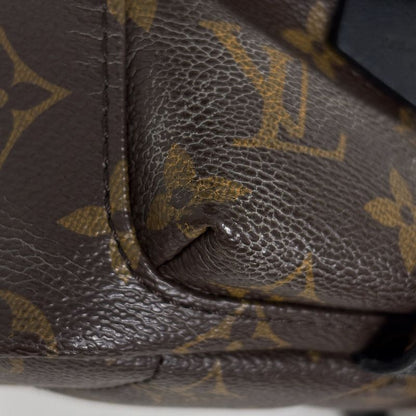Louis Vuitton Palm Spring Backpack Mini Monogram Brown Black