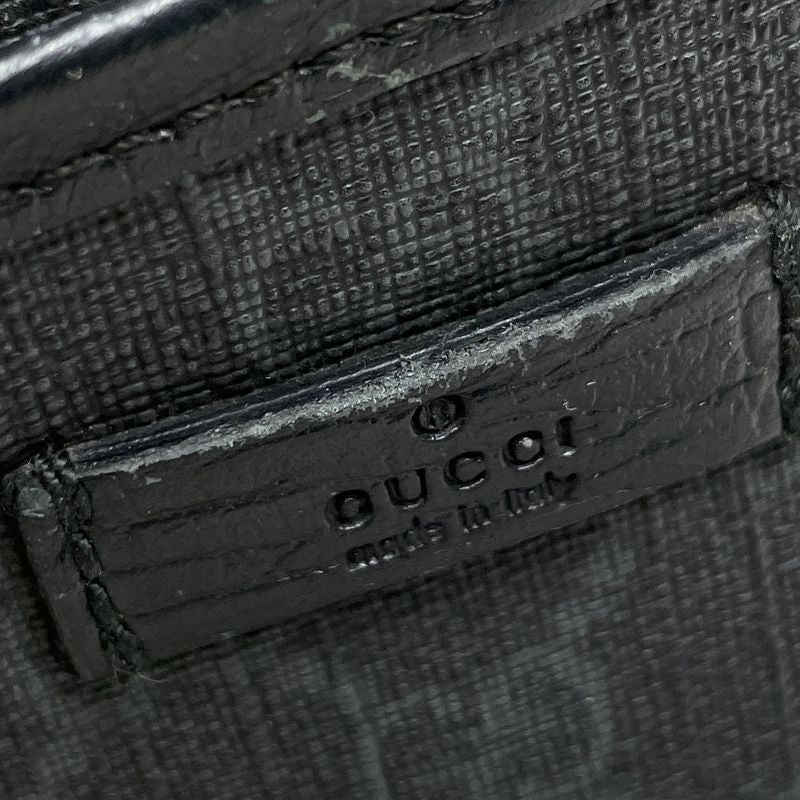 Gucci GG Pattern Shoulder Bag Black