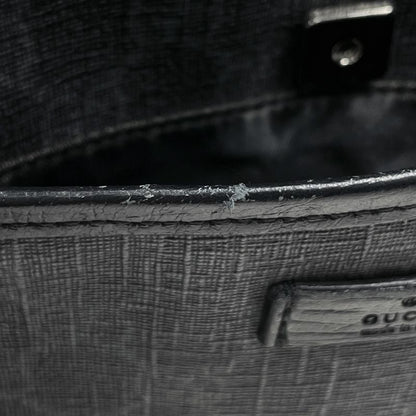 Gucci GG Pattern Shoulder Bag Black