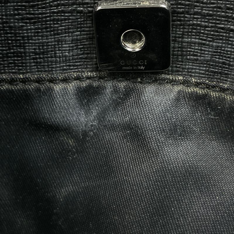 Gucci GG Pattern Shoulder Bag Black