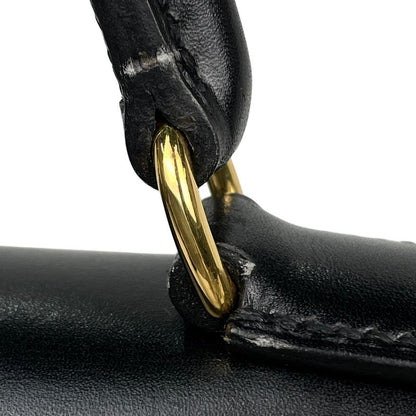 Hermes Kelly 32 Sellier 2-Way Handbag Box Calf Black