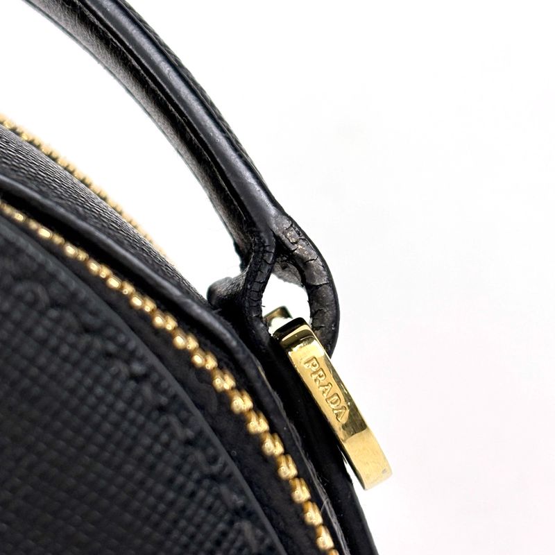 Prada Handbag Odette 2-Way Leather Nero