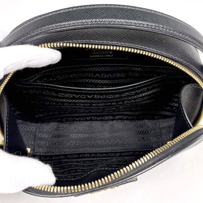 Prada Handbag Odette 2-Way Leather Nero