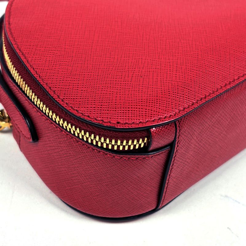 Prada Handbag Odette 2-Way Leather Red