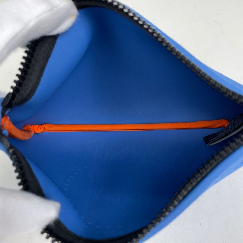 Hermes Neobain Kanoe PM Polyamide Makeup Pouch Blue