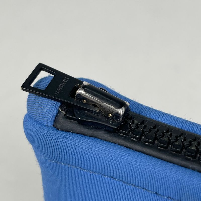 Hermes Neobain Kanoe PM Polyamide Makeup Pouch Blue