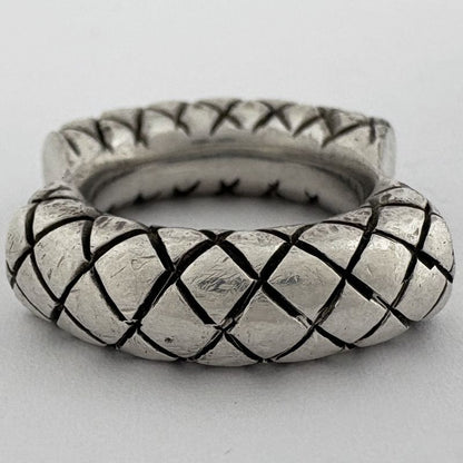 Bottega Veneta Intrecciato Ring . Silver