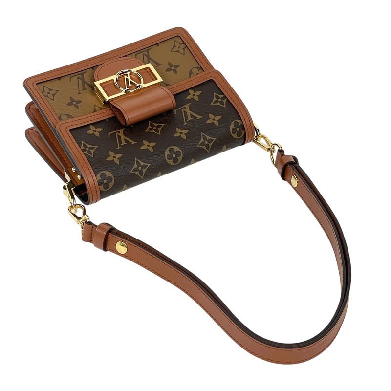 Louis Vuitton Dauphine Mini Shoulder Bag Monogram Brown