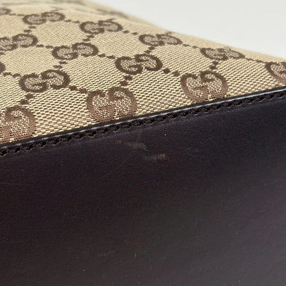 Gucci GG Pattern Shoulder Bag Canvas Brown