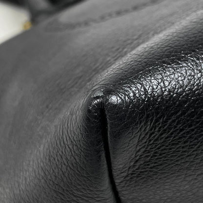 Prada Logo Handbag 2-Way Leather Nero
