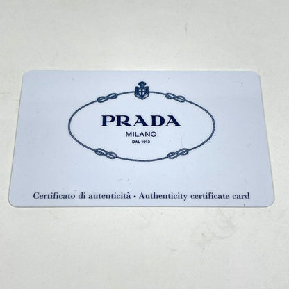 Prada Logo Handbag 2-Way Leather Nero
