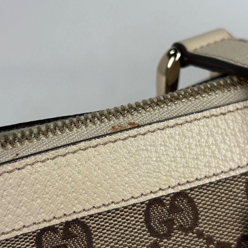 Gucci GG Pattern Tote Canvas Beige Ivory