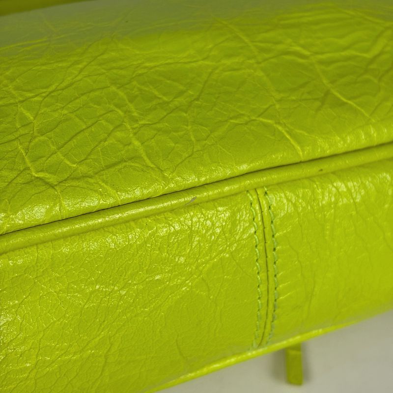 Balenciaga Neo Bag Handbag 2-Way Leather Yellow
