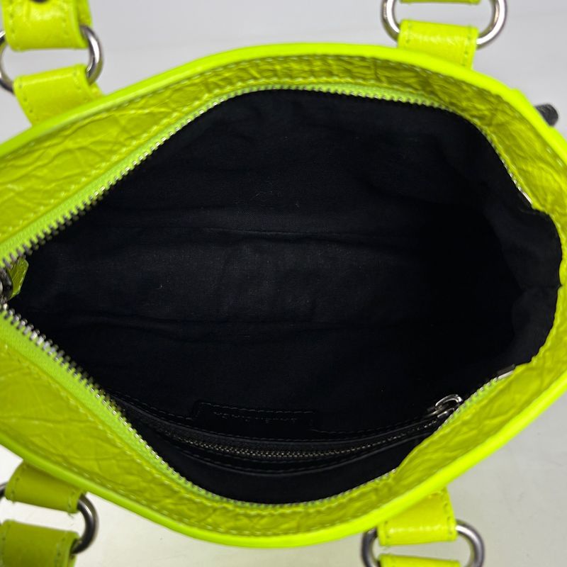 Balenciaga Neo Bag Handbag 2-Way Leather Yellow