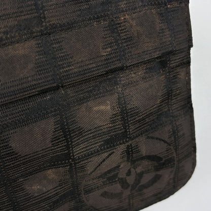 Chanel New Travel Line Waist Bag Nylon Jacquard Dark Brown