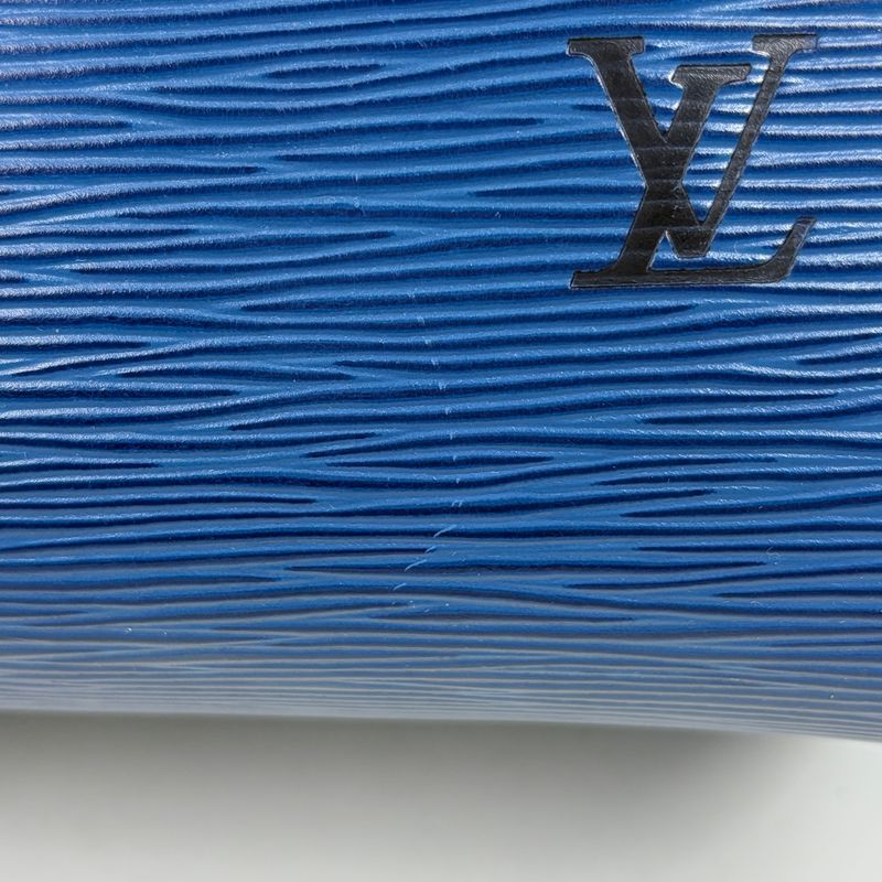 Louis Vuitton Speedy 30 Handbag Epi Toledo Blue