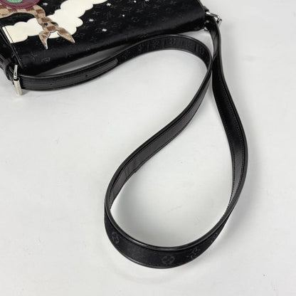 Louis Vuitton Comte de Fe Musette Shoulder Bag Monogram Satin Noir