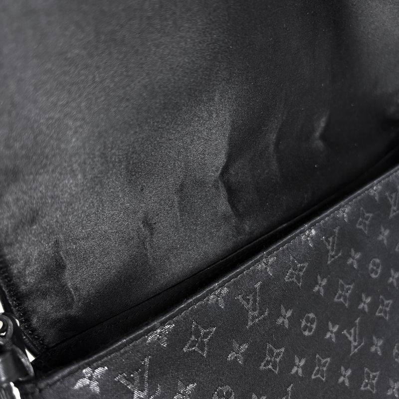 Louis Vuitton Comte de Fe Musette Shoulder Bag Monogram Satin Noir