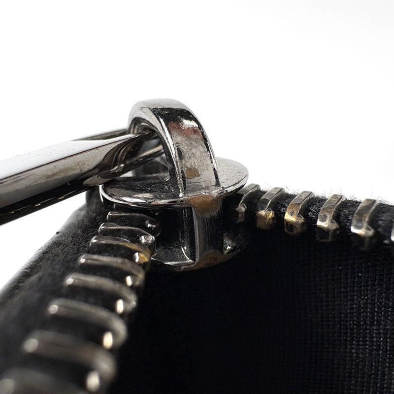Dior Logo Clutch Leather Black