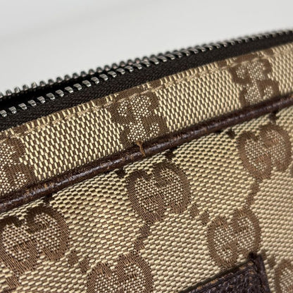 Gucci GG Pattern Shoulder Bag Canvas Brown