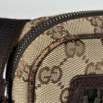 Gucci GG Pattern Shoulder Bag Canvas Brown