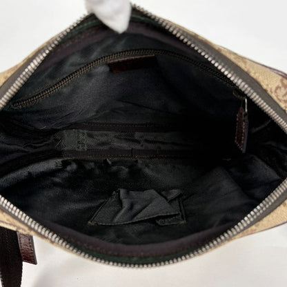 Gucci GG Pattern Shoulder Bag Canvas Brown