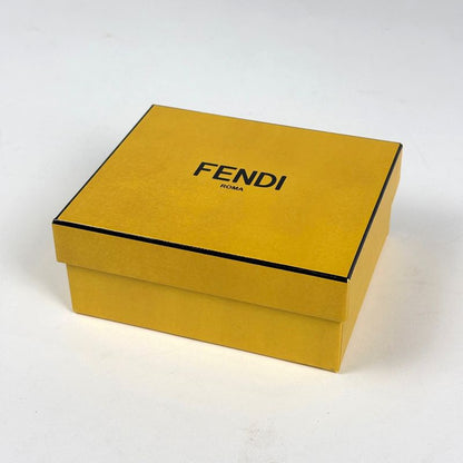 Fendi Baguette Micro Trifold Wallet Leather Yellow
