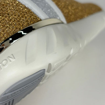 Louis Vuitton Logo Socks Sneakers Aftergame Line Shoes Fabric Gold