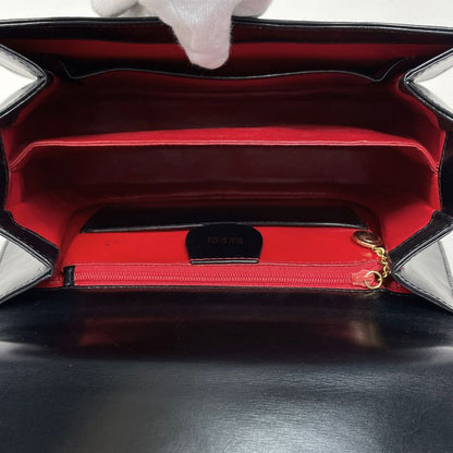 Gucci Top Handle Bag 2-Way Leather Black
