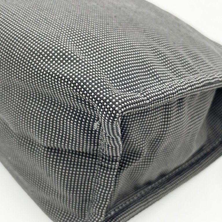 Hermes Second Her Line Gray Canvas Clutch