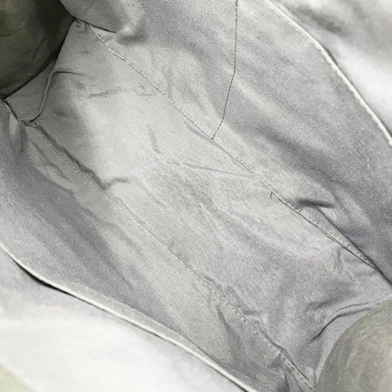 Hermes Second Her Line Gray Canvas Clutch