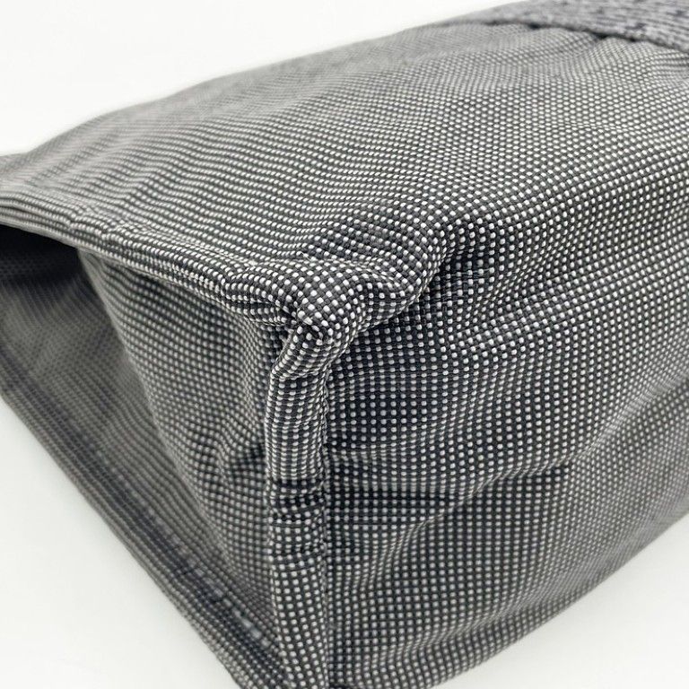 Hermes Second Her Line Gray Canvas Clutch