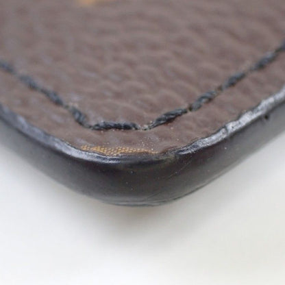 Louis Vuitton Card Case Neo Holder Brown Black Monogram Macassar