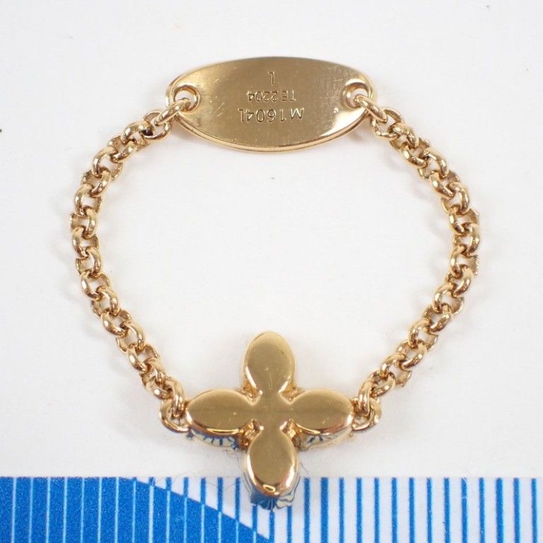 Louis Vuitton Ring Set LV Gold Metal