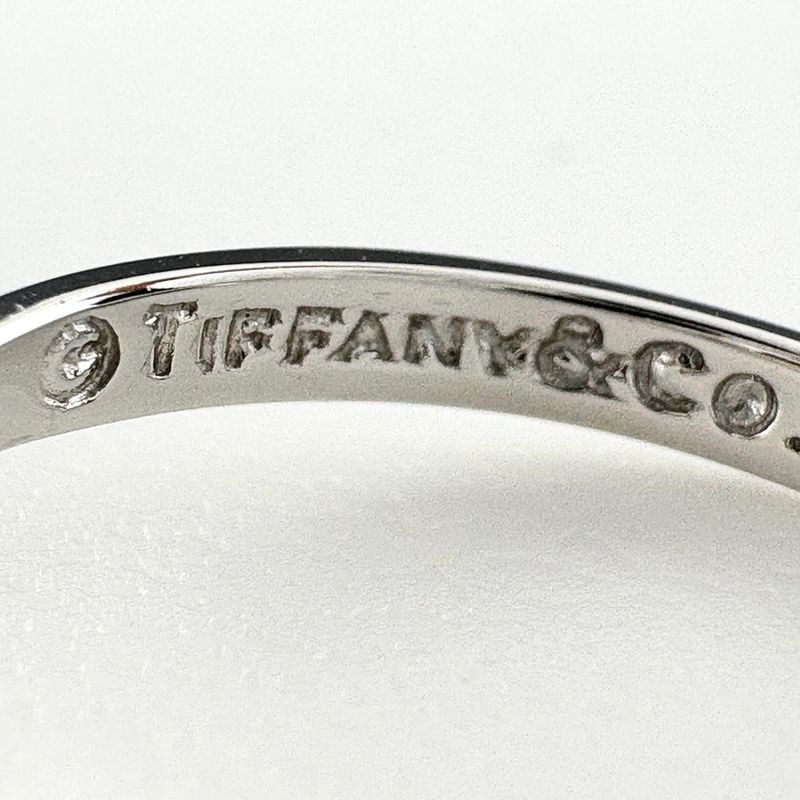 Tiffany & Co Open Heart Ring Platinum Pave Diamond Elsa Peretti