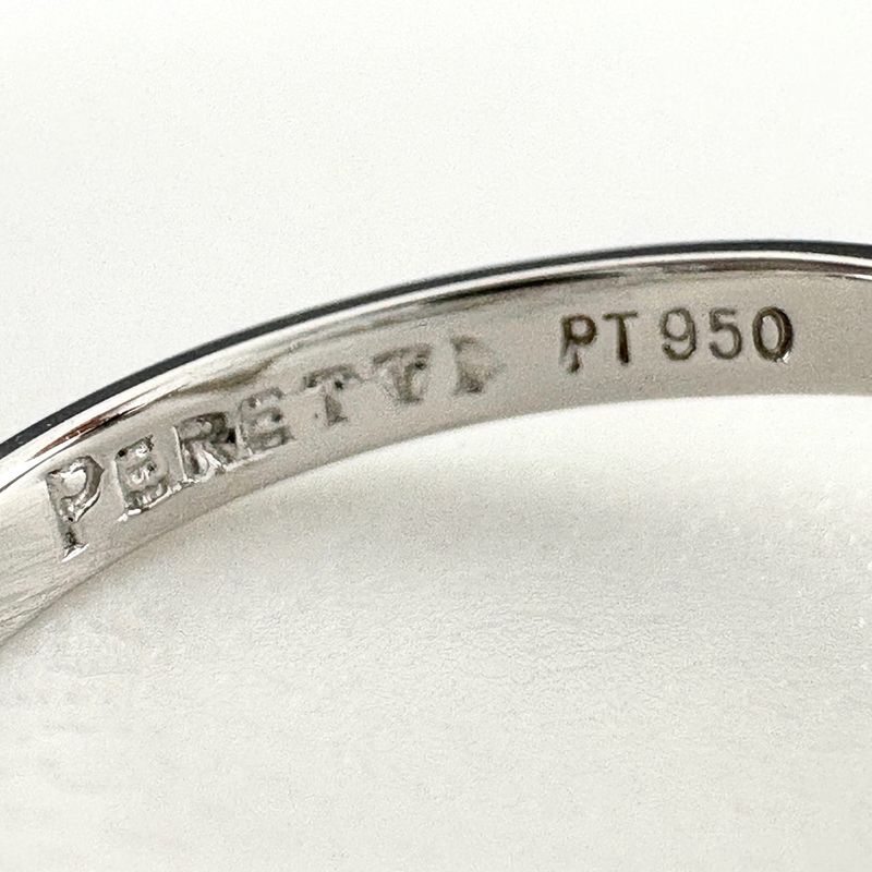 Tiffany & Co Open Heart Ring Platinum Pave Diamond Elsa Peretti
