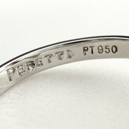Tiffany & Co Open Heart Ring Platinum Pave Diamond Elsa Peretti