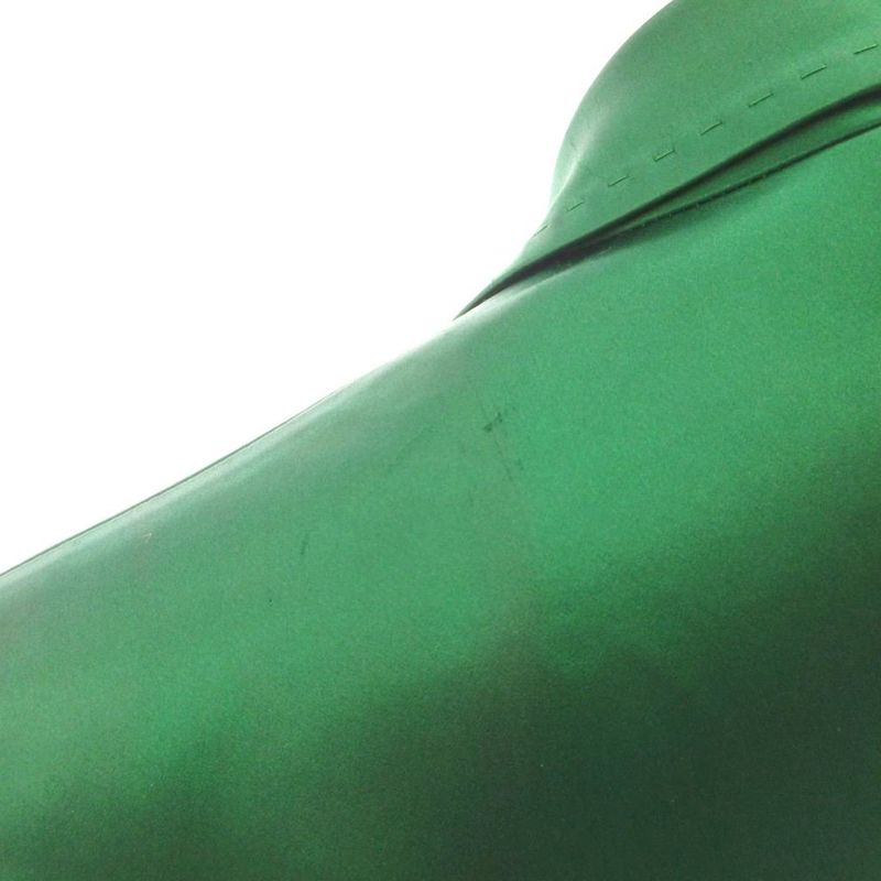 Dolce & Gabbana Tered Jacket Black Leather Glossy Green