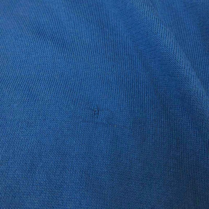 Dolce & Gabbana Silk Knit Sweater V-neck Long Sleeve 46 Blue