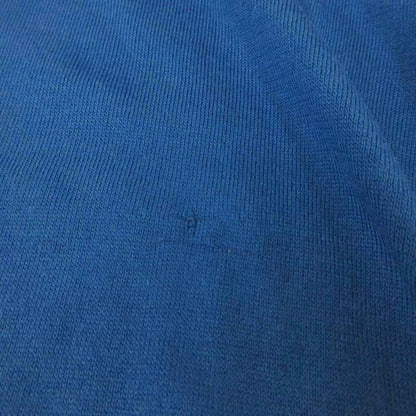 Dolce & Gabbana Silk Knit Sweater V-neck Long Sleeve 46 Blue