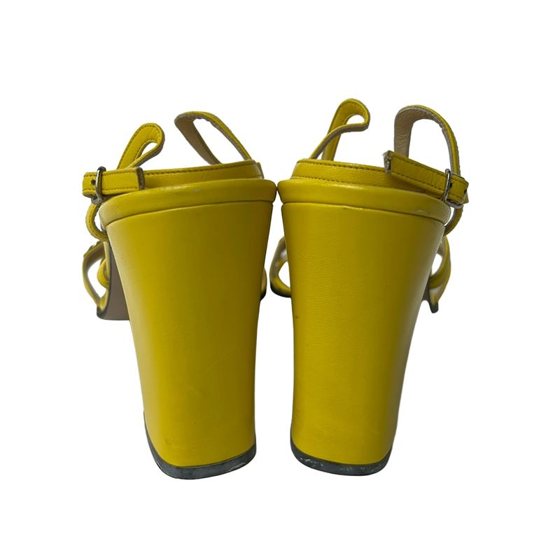 Gucci Mule 37 C Horsebit Yellow 37 Leather