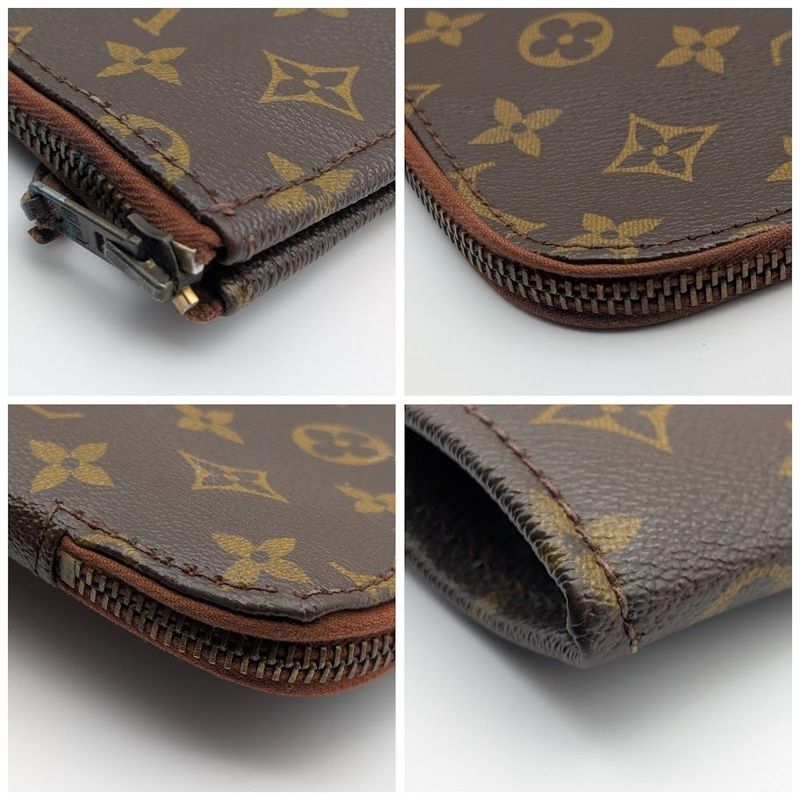 Louis Vuitton Poche Document Monogram Vintage Clutch
